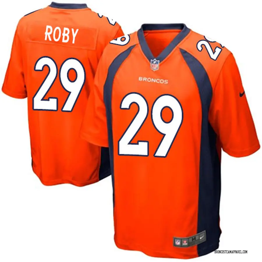 Bradley Roby Denver Broncos Men's Game Team Color Jersey - Orange