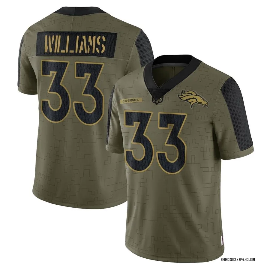 javonte williams color rush jersey