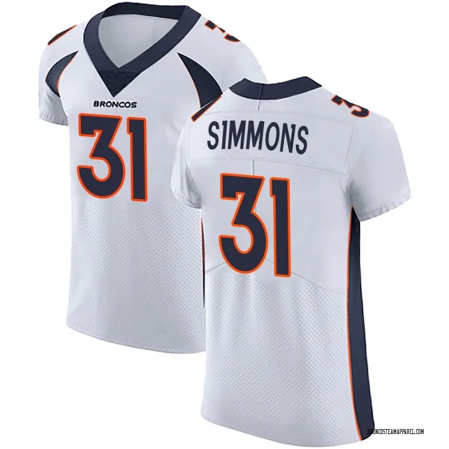 white broncos jersey