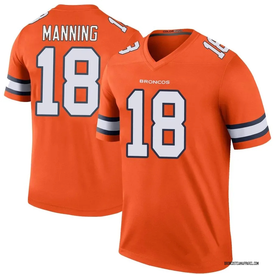 peyton manning orange jersey